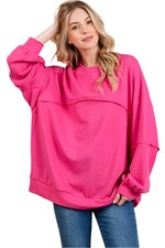Ces Femme Exposed Seam Long Sleeve Sweatshirt