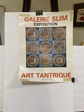 GALERIE SLIM Exposition “ART TANTRIQUE” 1974 Poster. Vintage French Poster
