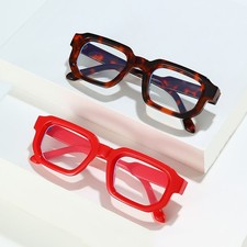 Lunettes Rétro Unisexe Avec Filtre Lumière Bleue Monture Carrée Couple Party