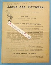 ● Ligue des Patriotes Enrôlement - Paul Deroulède Maurice Barrès 4p print