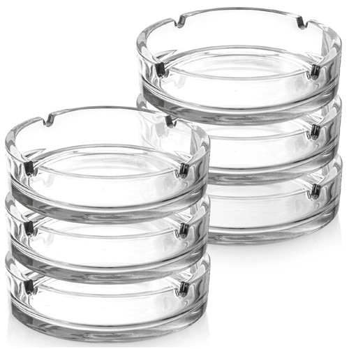 Cendrier verre rond 6 - cendrier, cm