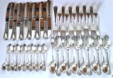 SPINGER DEETJEN Household 48 Tableware Silverware Louis XV Seed 25...