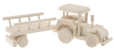 Tracteur bois avec remorque