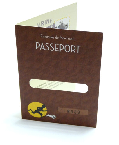 Passeport milou ange 40 - milou, mi-ange