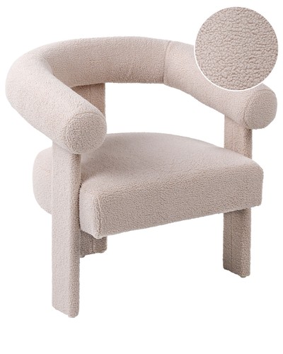 Fauteuil retro bouclé - fauteuil,