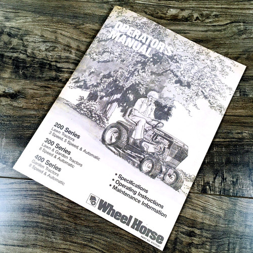 Wheel horse 310 312 - horse,