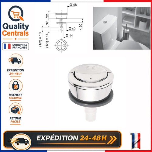 Bouton chasse eau - bouton, d'eau