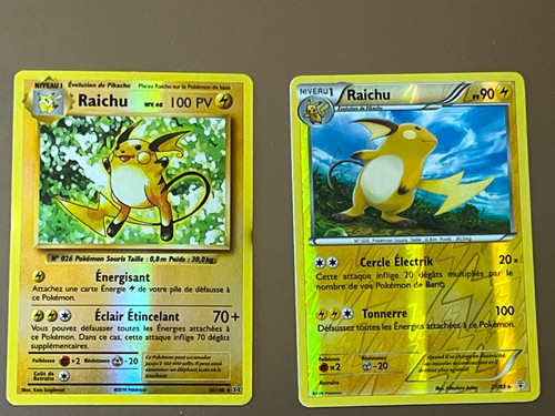 Cartes holo raichu - cartes, xy