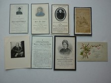 Lot image mortuaire memento
