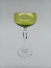 Verre A Vin Du Rhin Roemer Rouge En Cristal De Val Saint Lambert. Signé.