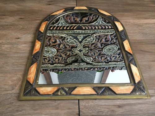 Ancien miroir artisanal - ancien,
