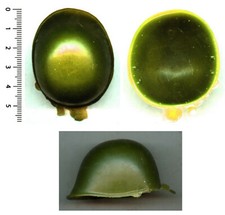Vintage - Large Greenish MILITARY HELMET, From An Unidentified Character »