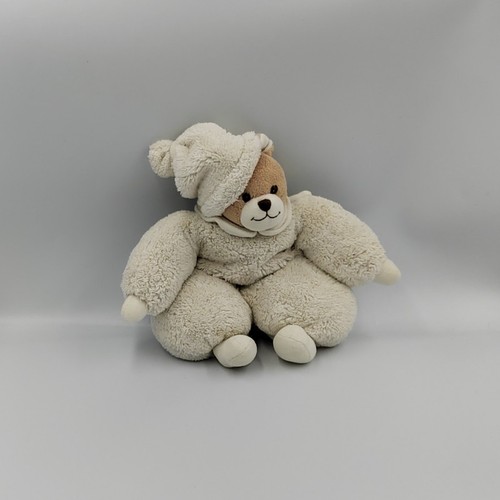 Doudou ours beige - , bonnet