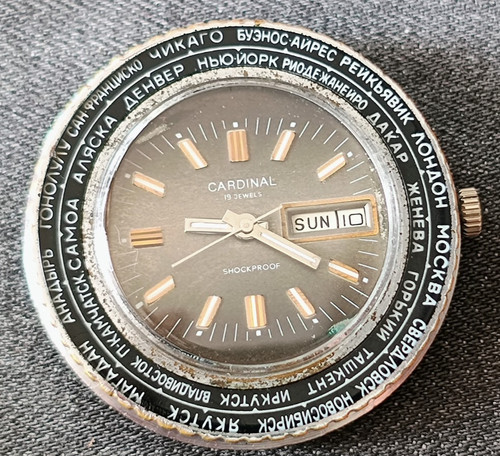 Raketa cardinal world time - cardinal,