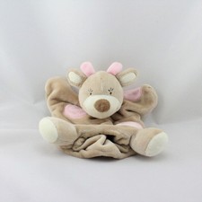 Doudou plat marionnette girafe