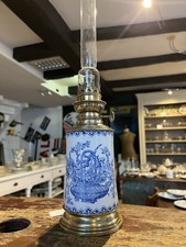 lampe à pétrole ancienne Terre De Fer Gien Médaille D’or 