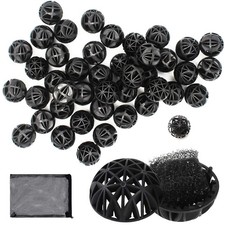 100pcs Bio Boules pour Fish Tank Pond Aquarium 30mm Filtration d'Aquarium Bio...