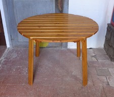 Table ronde en pin vintage