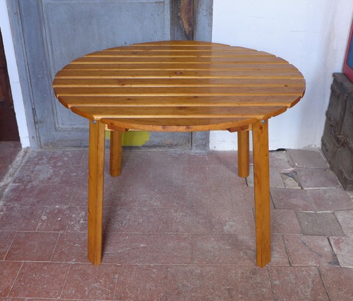 Table ronde pin - table, vintage