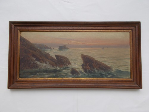 Tableau ancien peinture marine - tableau,