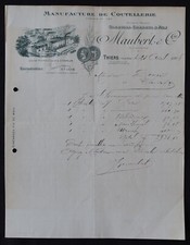 Billhead Facture 1908 THIERS