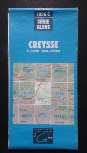 Carte ign série bleue - §,