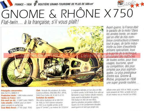 Gnome rhône 750 - &,