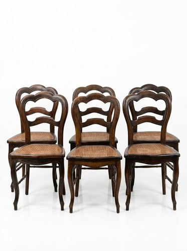 Série chaises à dossier - de,