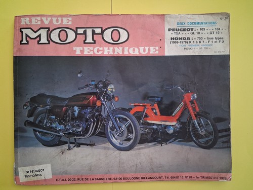 Revue technique honda 750 four - technique,