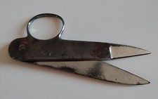 OLD PAIR OF WIRE CUTTING SCISSORS SHEAR WALNUT