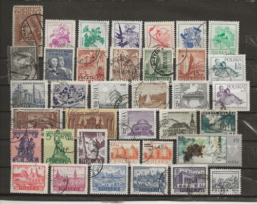 Pologne lot timbres - -,