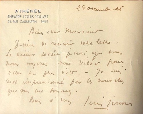 Louis jouvet carte - jouvet,