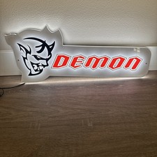 Large Dodge Demon Sign Backlit Dodge Demon  Challenger Sign Dodge Hellcat SRT