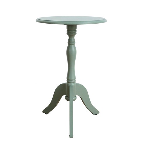 Round wood pedestal end - round,