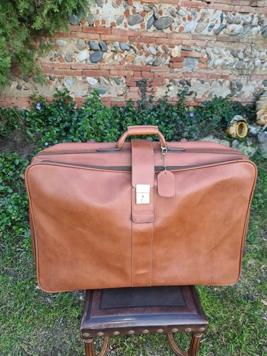 Valise lancel vintage cuir - lancel,