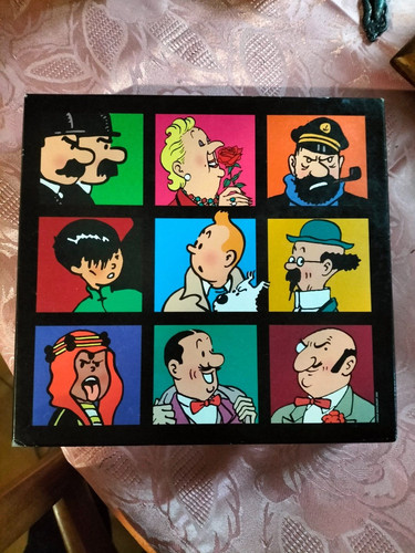 Boite carton tintin portrait - boite,