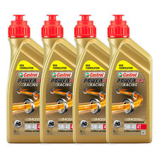4 LITRE ENGINE OIL CASTROL POWER RS RACING 5W40 4T MOTORCYCLE 100% SYNTHETIC JASO MA2