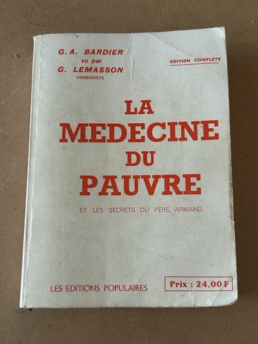 Livre médecine pauvre - médecine,