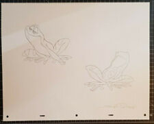 2009 Dessin Original PRINCESSE & GRENOUILLE DISNEY Jennifer Oliver Cel Cellulo 