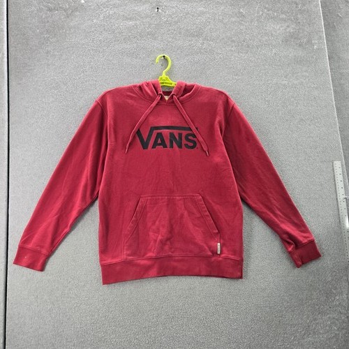 Vans men hoodie red fleece - vans, m