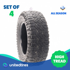 Set of (4) Used 265/65R17 Goodyear Wrangler Duratrac 112S - 11-12.5/32
