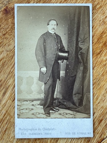 Photo carte cdv portrait homme - photo,
