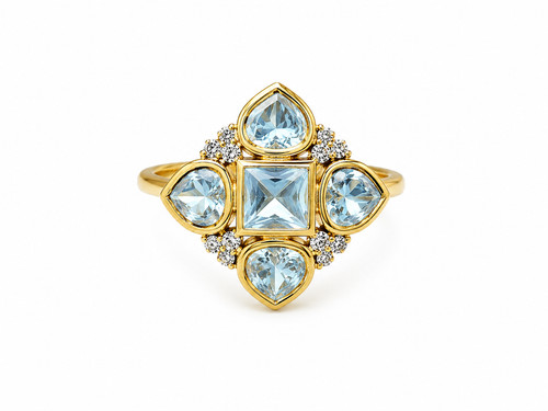 Bague réglable pierre - réglable, en