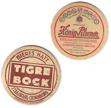 Lot Sous bock - TIGRE BOCK - BIÈRES HATT - CRONENBOURG + KÖNIG