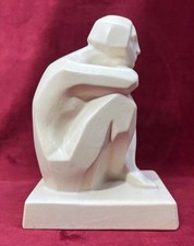 OCTAVE LARRIEU SCULPTURE STATUE OBJETS CRAQUELE ART DECO TARBES PYRENNEES 1930