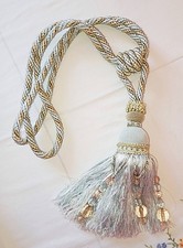 France vintage-Belles Embrasses anciennes pour Doubles Rideaux- Shabby