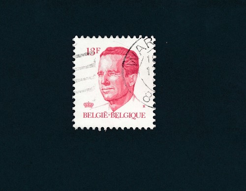 Timbre belgique 13f roi - timbre,, 13f.,