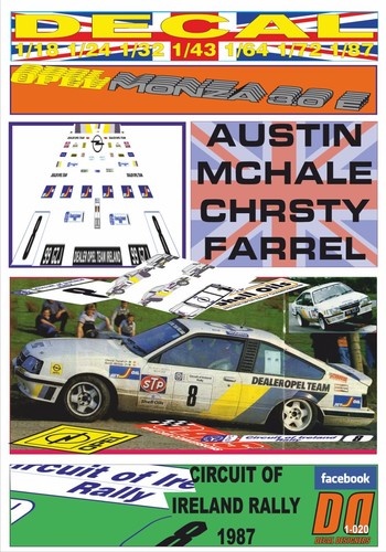 Decal opel monza gse austin - decal,