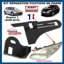 Kit de Réparation Phare Avant Gauche prévu pour Renault Megane 3 de 2008 à 2016
