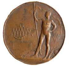 E3/05/25 (REF23679) Antique Bronze Medal Gymnastics French Medal
